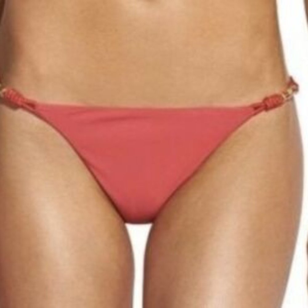ViX Paula Hermanny Watermelon Trim Roll Bikini Bottom Size Medium